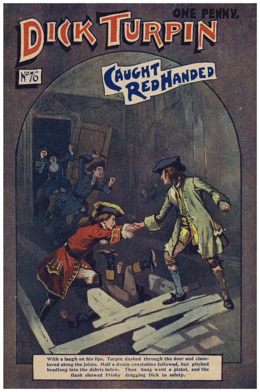 Dick Turpin (färg litho) av Robert Prowse Jnr