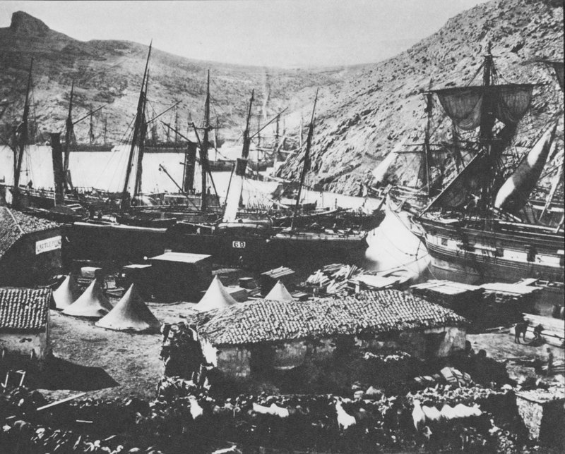 Balaclavas hamn under Krimkriget av Roger Fenton