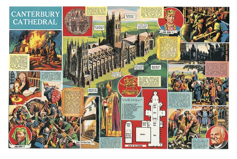 Katedralen i Canterbury av Ron Embleton