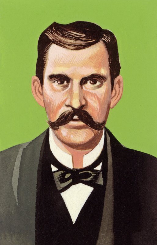 Doc Holliday (gouache på papper) av Ron Embleton