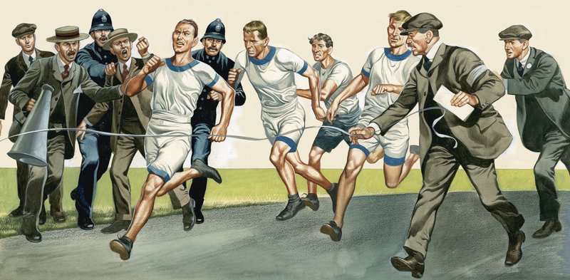 Löpning Tävling av Ron Embleton