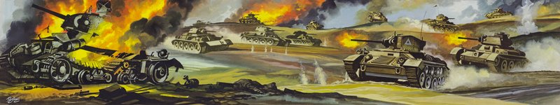 Slaget vid El Alamein av Ron Embleton