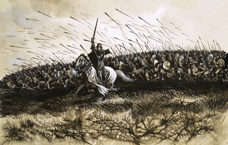 Oidentifierat slag (Agincourt) av Ron Embleton