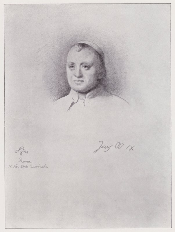 Påve Pius IX (litho) av Rudolf Lehmann