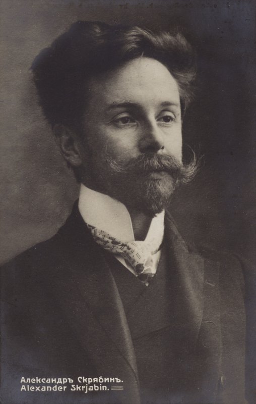 Porträtt av Alexander Skrjabin av Russian Photographer