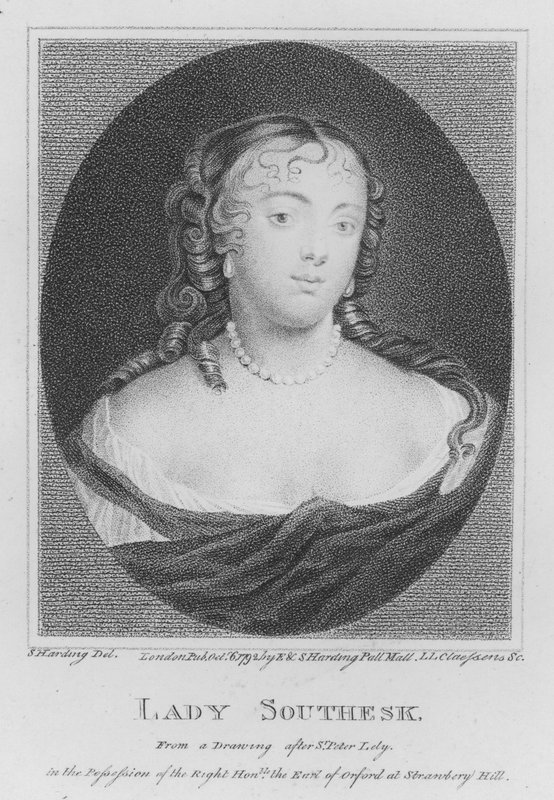 Lady Southesk (gravyr) av S. (after) Harding