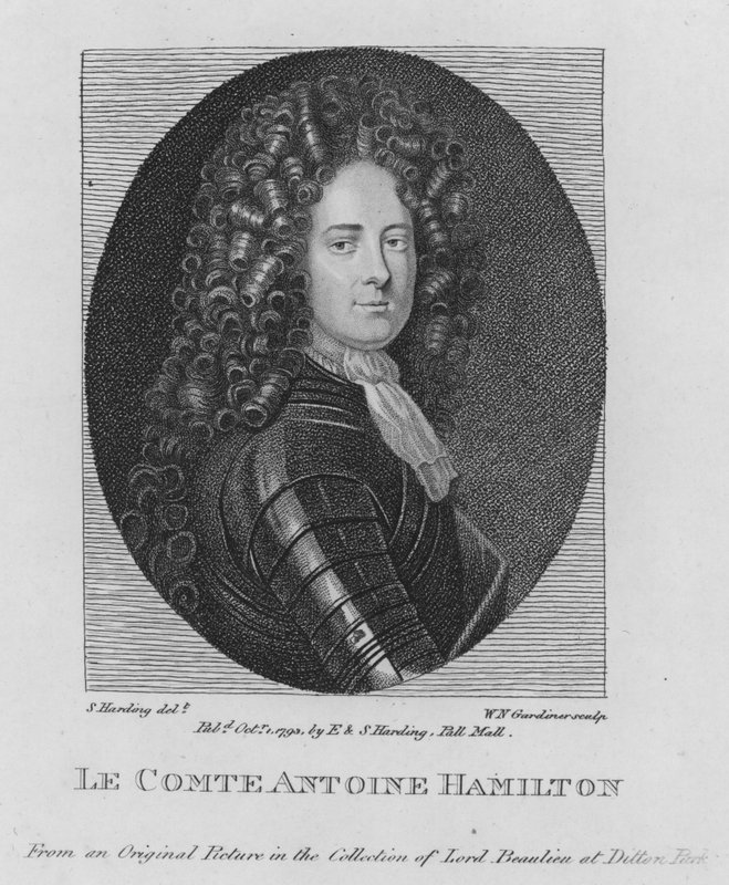 Greve Antoine Hamilton (gravyr) av S. (after) Harding