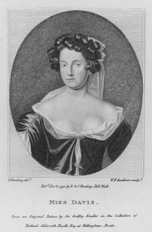 Miss Davis (gravyr) av S. (after) Harding