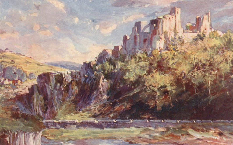 Slottet Ventadour (färglitografi) av Sabine Baring Gould