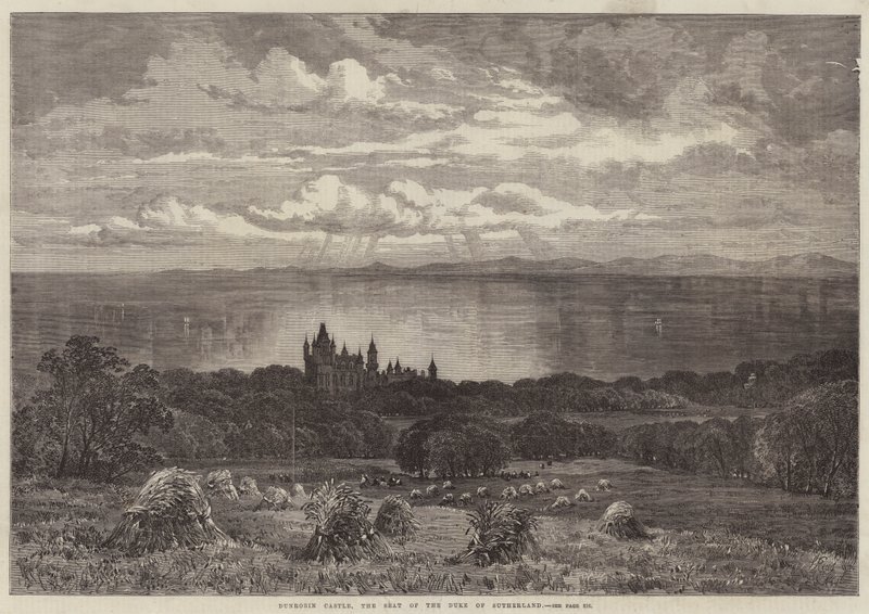 Dunrobin Castle, säte för hertigen av Sutherland av Samuel Read
