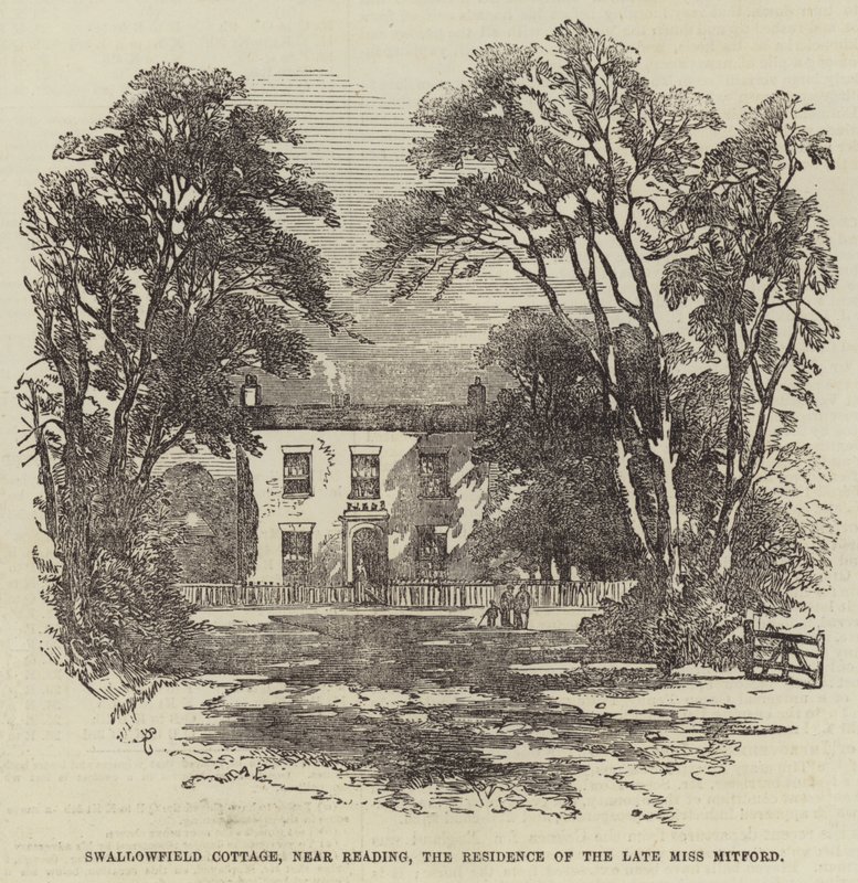 Swallowfield Cottage, nära Reading, bostad för den sena Miss Mitford av Samuel Read