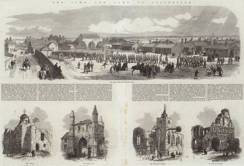 Staden och lägret i Colchester av Samuel Read