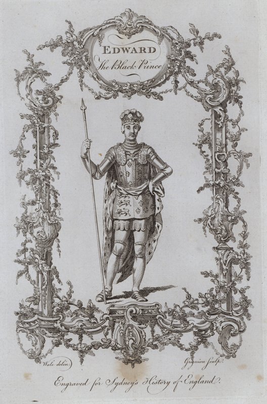 Edward den svarte prinsen (gravyr) av Samuel (after) Wale
