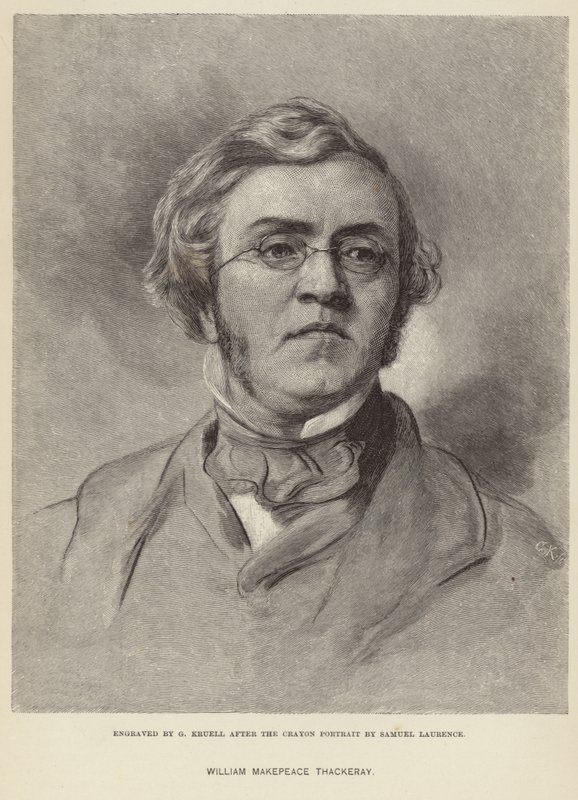 Porträtt av William Makepeace Thackeray av Samuel Laurence