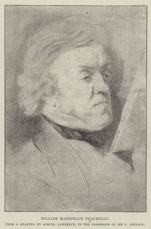 William Makepeace Thackeray av Samuel Lawrence