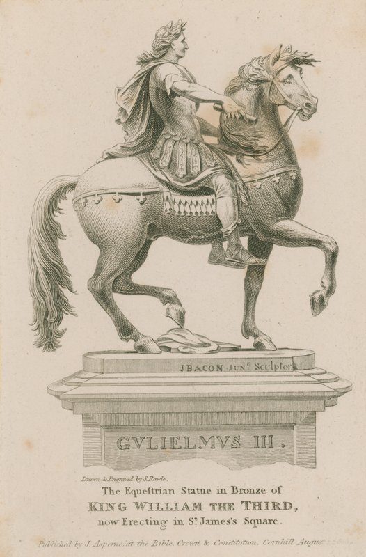 Ryttarstaty av kung William III av Samuel Rawle