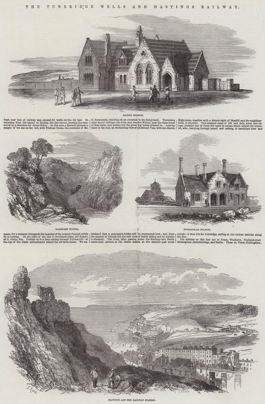 Tunbridge Wells och Hastings Railway av Samuel Read