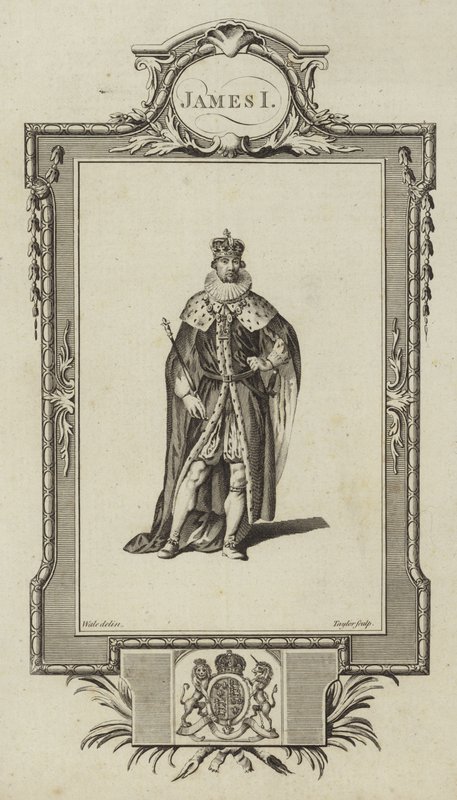 Porträtt av Jakob I av Samuel Wale