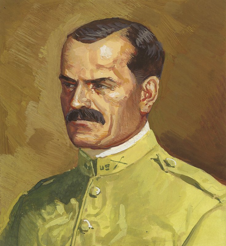 Överste Gaillard (gouache på papper) av Severino Baraldi