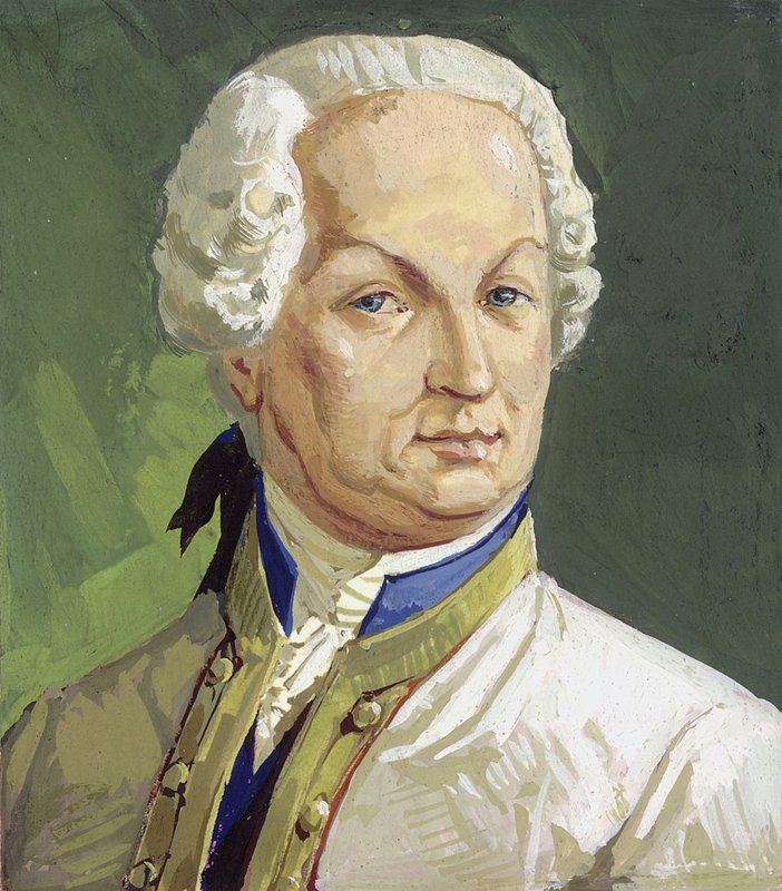 Greve Maximilian von Browne (gouache på papper) av Severino Baraldi