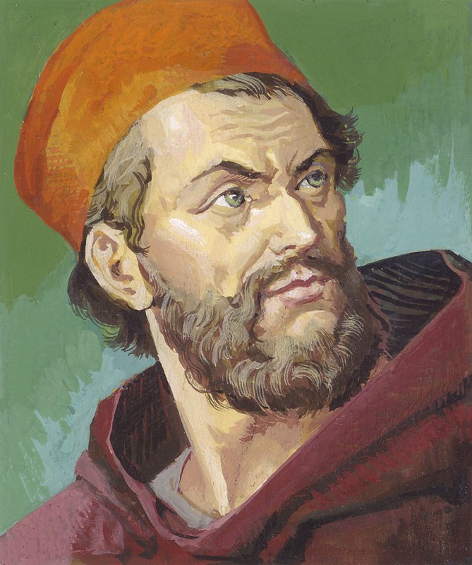 Marco Polo (gouache på papper) av Severino Baraldi