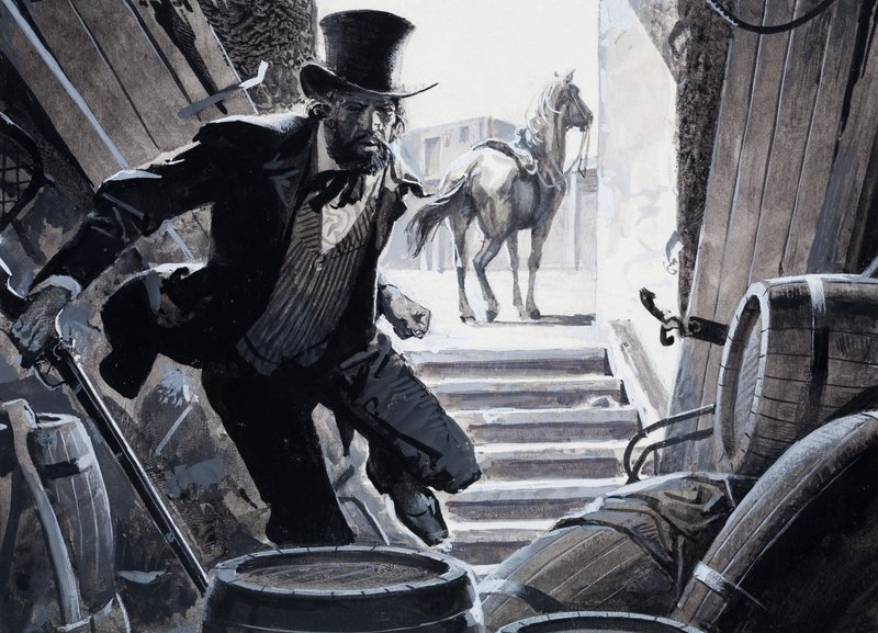 William Bent (gouache på papper) av Severino Baraldi