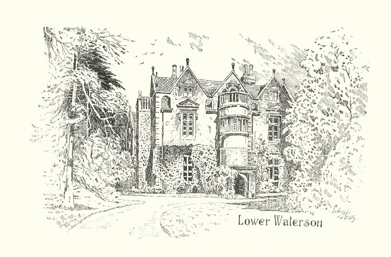 Dorset: Lower Waterson (litho) av Sidney Heath
