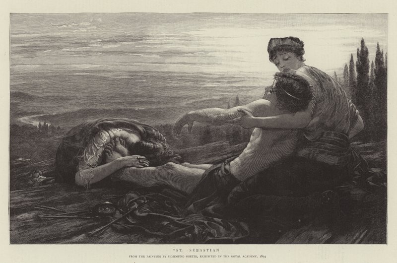 St Sebastian av Sigismund Christian Hubert Goetze