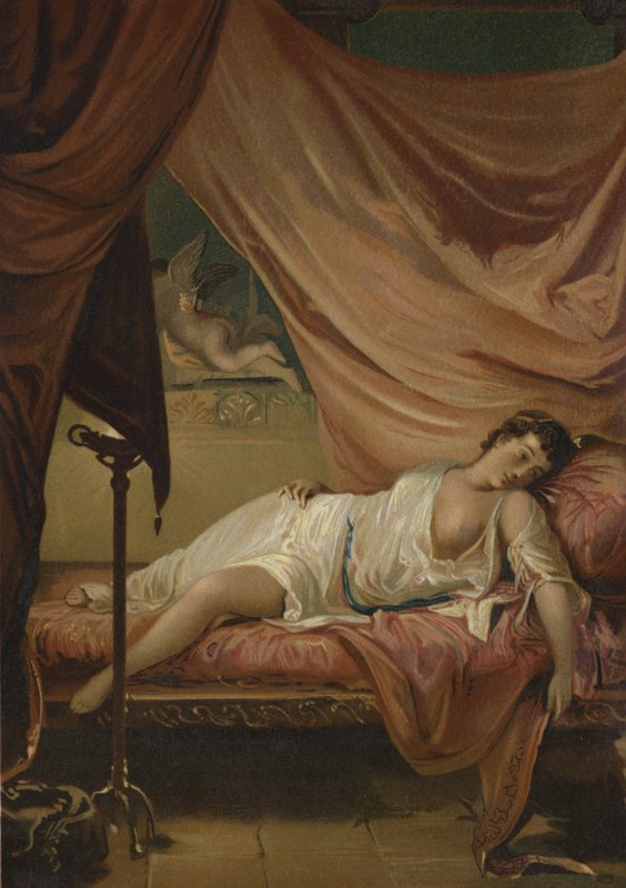 Eros och Psyche av Spanish School