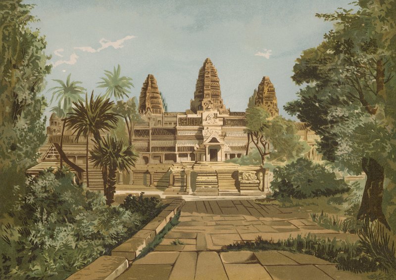 Temple of Jagannath, Indien av Spanish School
