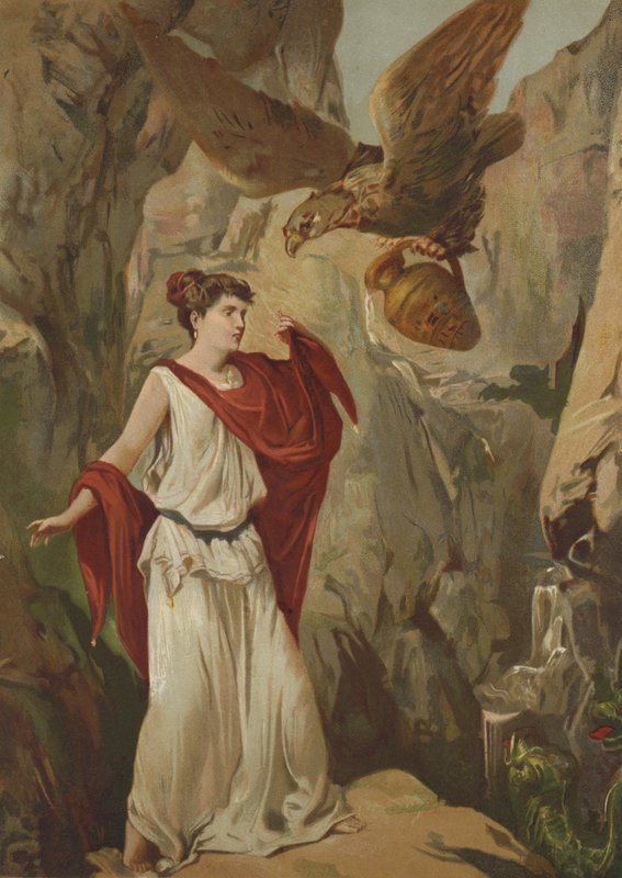 Zeus örn hjälper Psyche av Spanish School