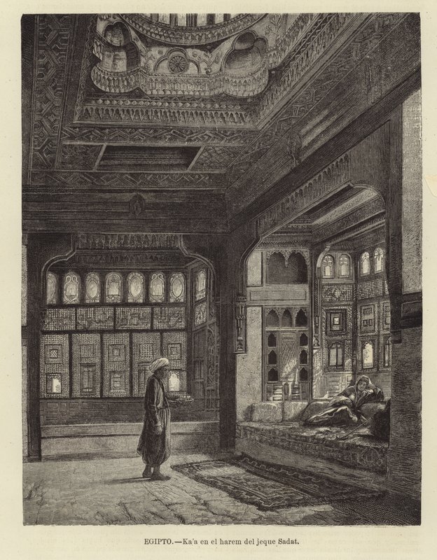 Egypten - Sheikh Sadats harem av Spanish School