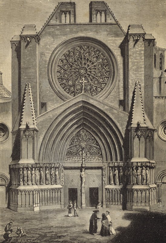 Tarragona katedral, Spanien av Spanish School