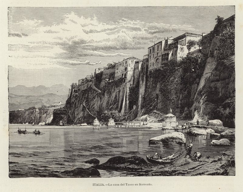 Tassos hus i Sorrento av Spanish School