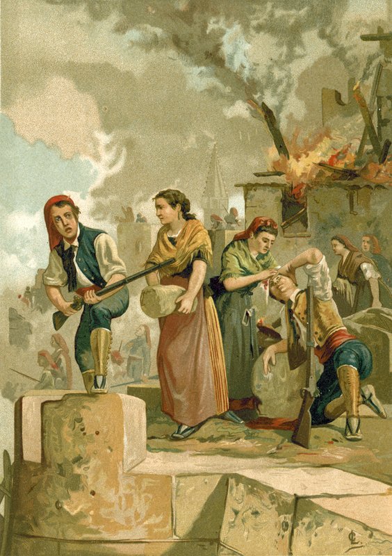 Geronas försvarare av Spanish School