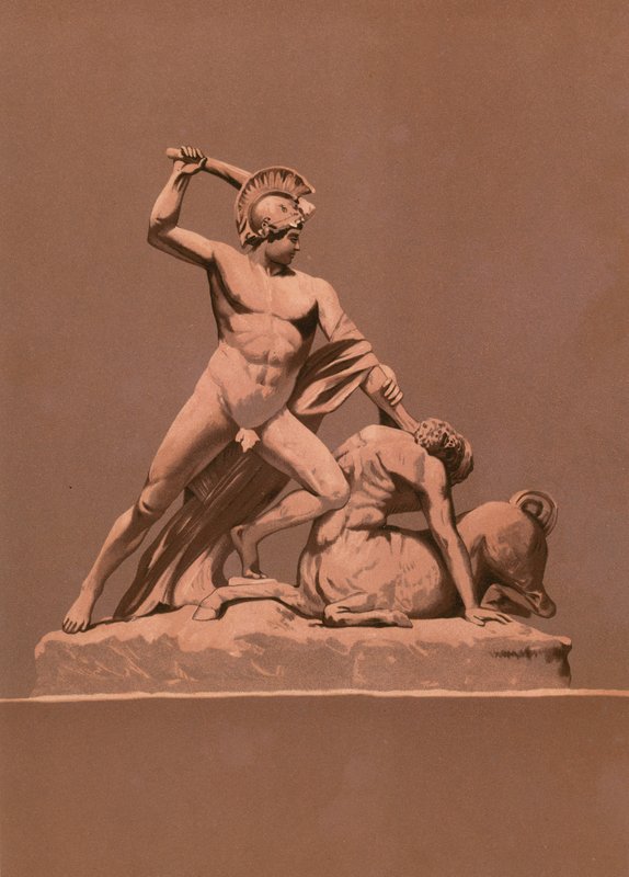 Theseus dræber minotaursweden av Spanish School