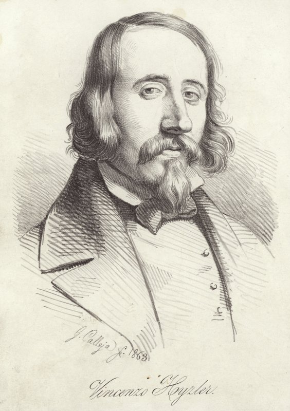Vincenzo Hoyzler (teckning) av Spanish School