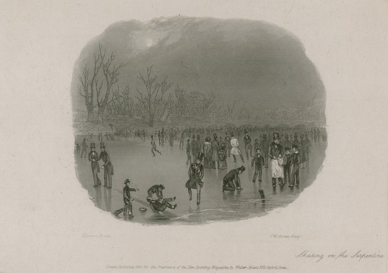 Skridskoåkning på Serpentine, Hyde Park, London av Stephen Pearce