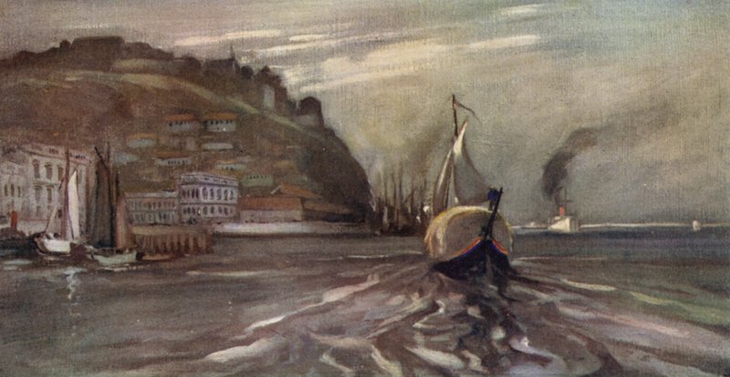 Lissabon (färg litho) av Stephen Reid