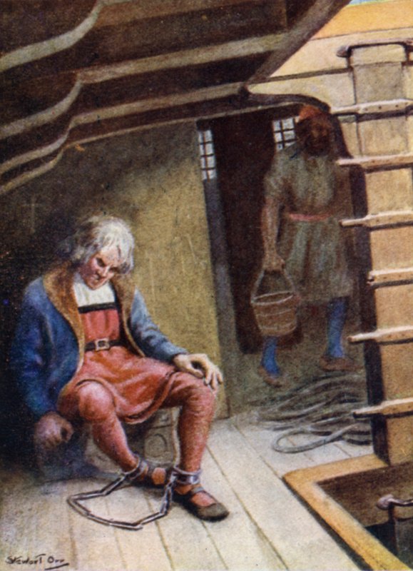 Columbus skickas till Spanien i kedjor av Stewart Orr
