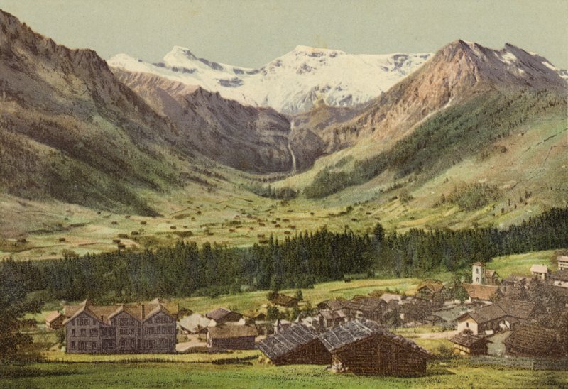Bernese Oberland: Adelboden (färgad bild) av Swiss Photographer