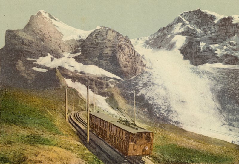 Berner Oberland: Jungfraubahn (färgad bild) av Swiss Photographer
