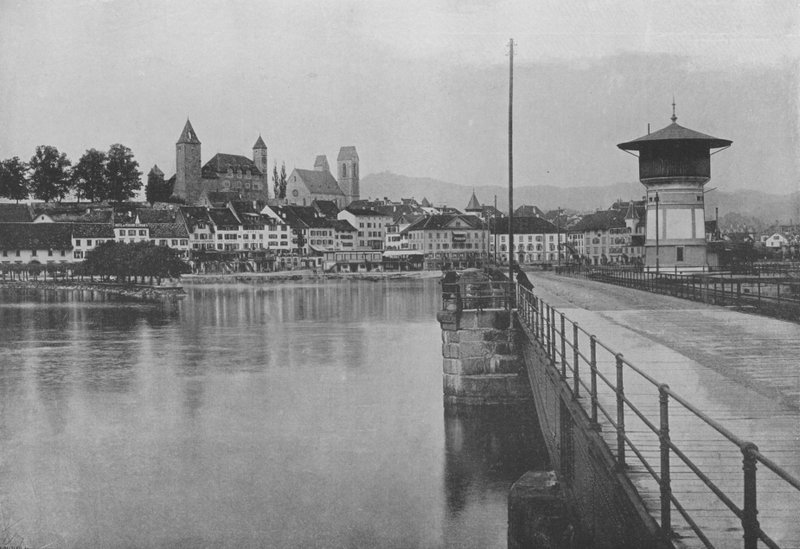 Rapperswil, Lac de Zurich (s/v foto) av Swiss Photographer