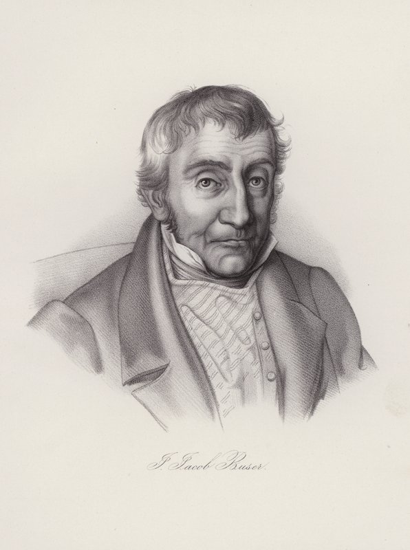 Johann Jakob Buser, schweizisk politiker (gravyr) av Swiss School