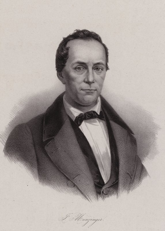 Josef Munzinger, schweizisk politiker (gravyr) av Swiss School