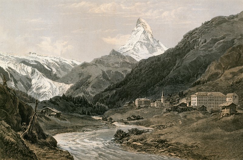 Zermatt och Matterhorn av Swiss School