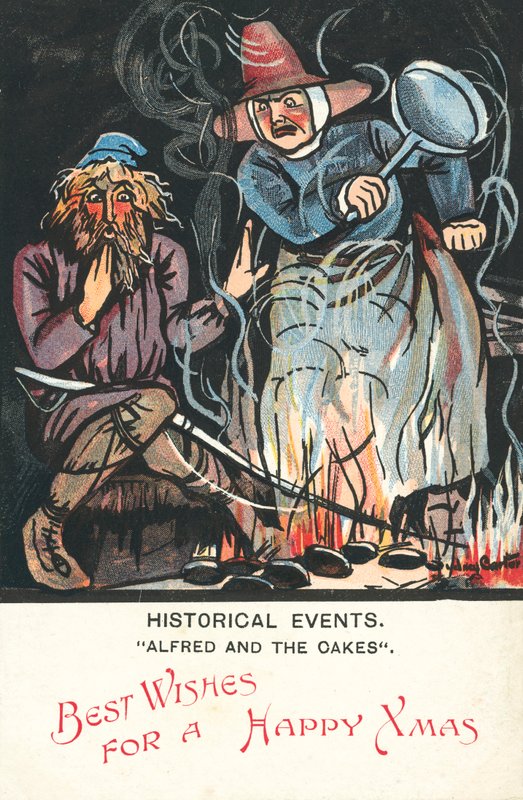 Alfred och kakorna (färg litho) av Sydney Carter