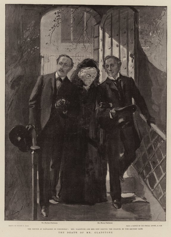 Mr Gladstones död av Sydney Prior Hall