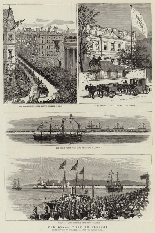 Det kungliga besöket i Irland av Sydney Prior Hall