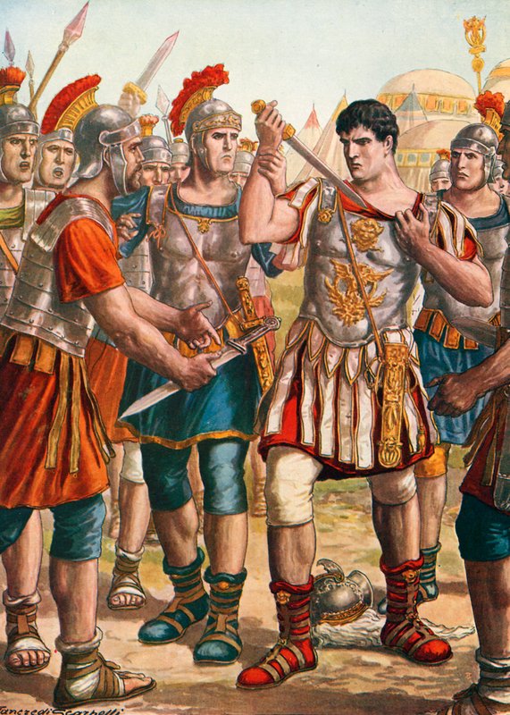 Germanicus erbjöd sig att ta livet av sig av Tancredi Scarpelli